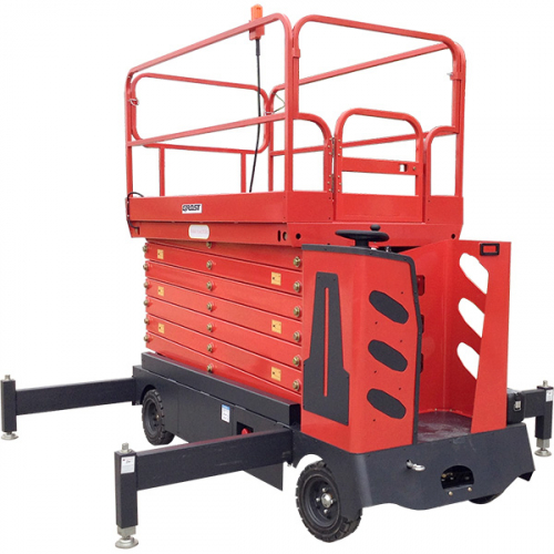 Самоходный ножничный подъемник GROST Sky 0.3-13 с аккумуляторным электродвигателем и электроподъемом по доступной цене в Воткинске. Не теряйте времени и заказывайте у нас прямо сейчас! Надежное качество и выгодные условия ждут вас.