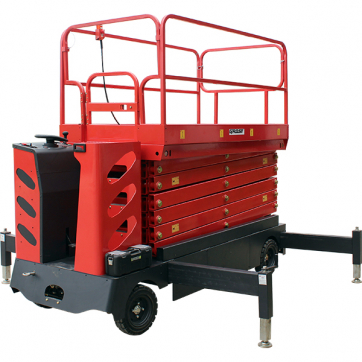 Самоходный ножничный подъемник GROST Sky 0.5-9 с аккумуляторным электродвигателем и электроподъемом по выгодной цене в Воткинске. Надежное качество и лучшие условия ждут вас.