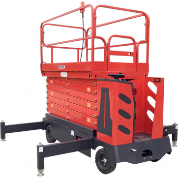 Самоходный ножничный подъемник GROST Sky 0.3-13 с аккумуляторным электродвигателем и электроподъемом по выгодной цене в Воткинске. Надежное качество и лучшие условия ждут вас.